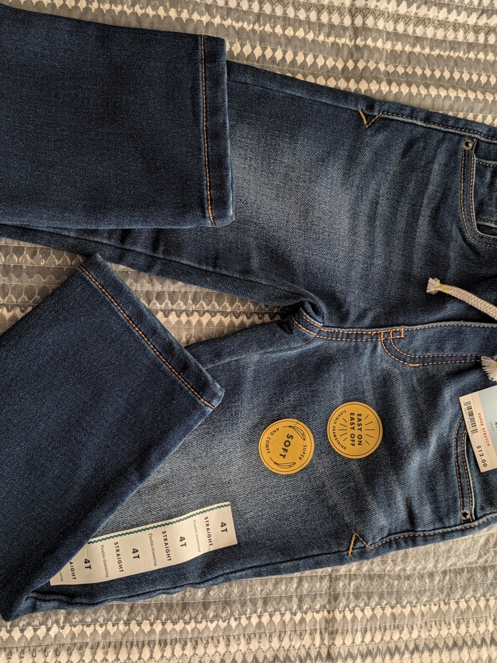 Cat & Jack Dark Blue Kids Stretch Jeans 4T